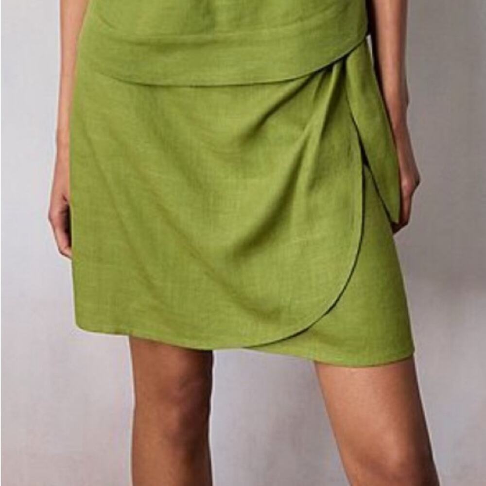 NWT LC Lauren Conrad Lime Green Mini Skirt L